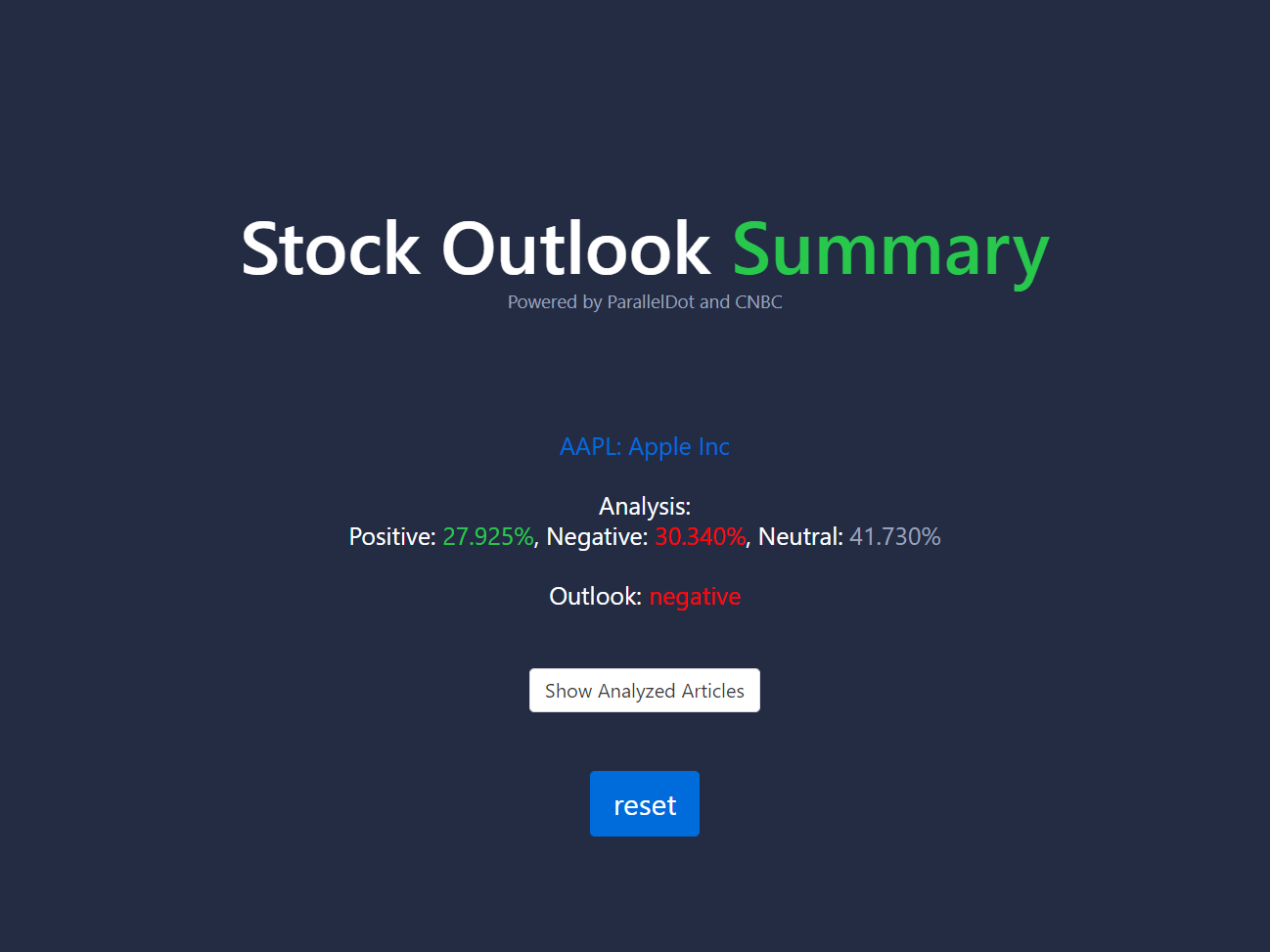 Hack-a-thon Stock App
